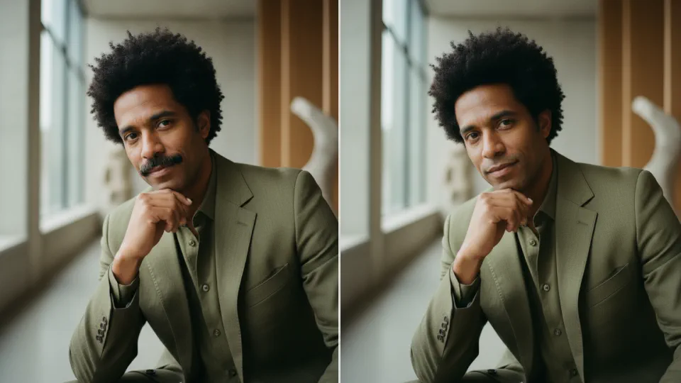 Remove Mustache From Photo with AI