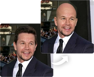 Look Like Your Favorite Actor with the Bald Filter