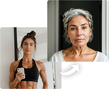 See Your Past or Future Self with the AI Age Filter