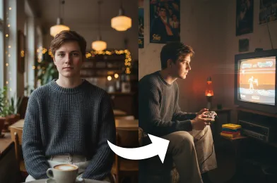 AI 90s Gaming Scene Generator Online