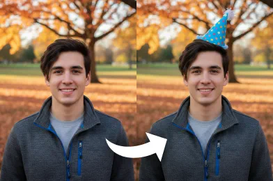 Add Birthday Hat to Photo with AI