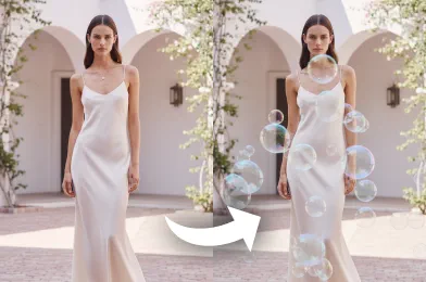 Add Bubbles to Photo with AI