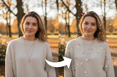 Add Confetti to Photo with AI