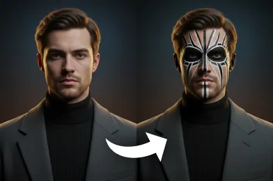 Add Face Paint to Photo with AI