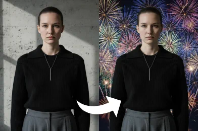 Add Fireworks to Photo