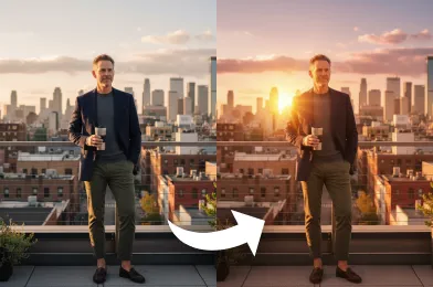 Add Sun to Photo with AI