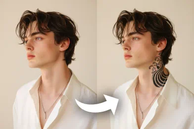 Add tattoo to photo with AI