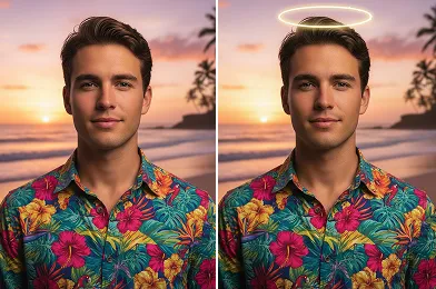 AI Angel Halo Filter
