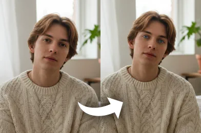 AI Blue eye filter Online