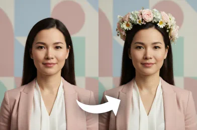 Add Flower Crown to Photo with AI