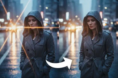 Remove Lens Flare From Photo with AI