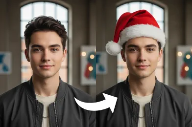 Add Santa Hat to Photo