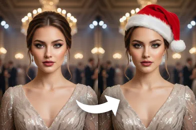 Free Add Santa Hat to photo