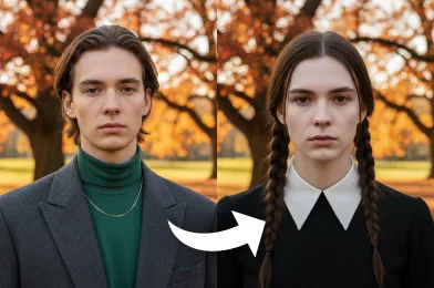 AI Wednesday Addams Filter Online