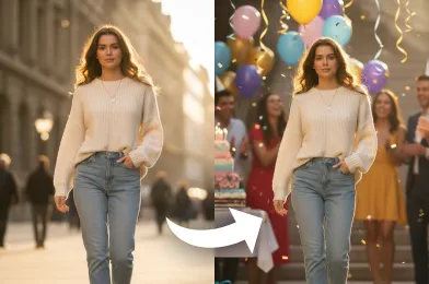 Add Birthday Background To Photo