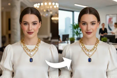 Add office background to photo Online