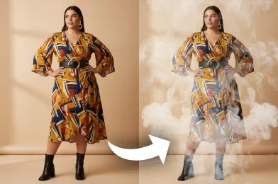 Add smoke to photo with AI