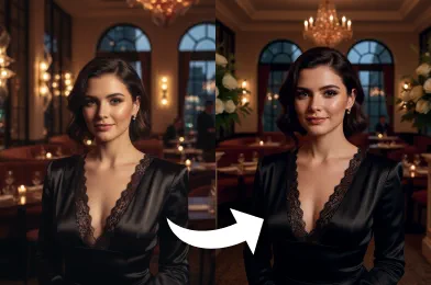 Add wedding background to photo