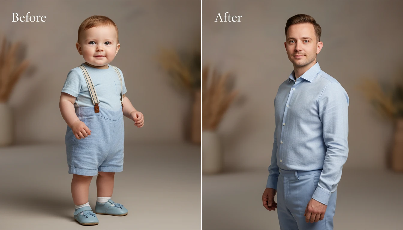 Progression et régression de l'âge