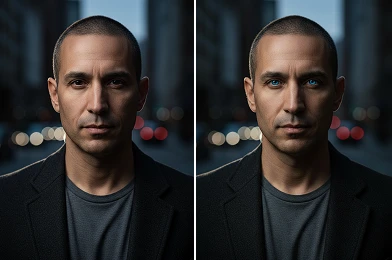 AI Blue eye filter Online