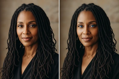 Free AI Blue eye filter