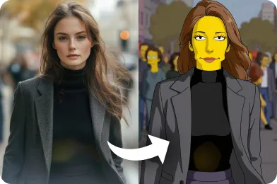 Turn Photo into Simpsons Character